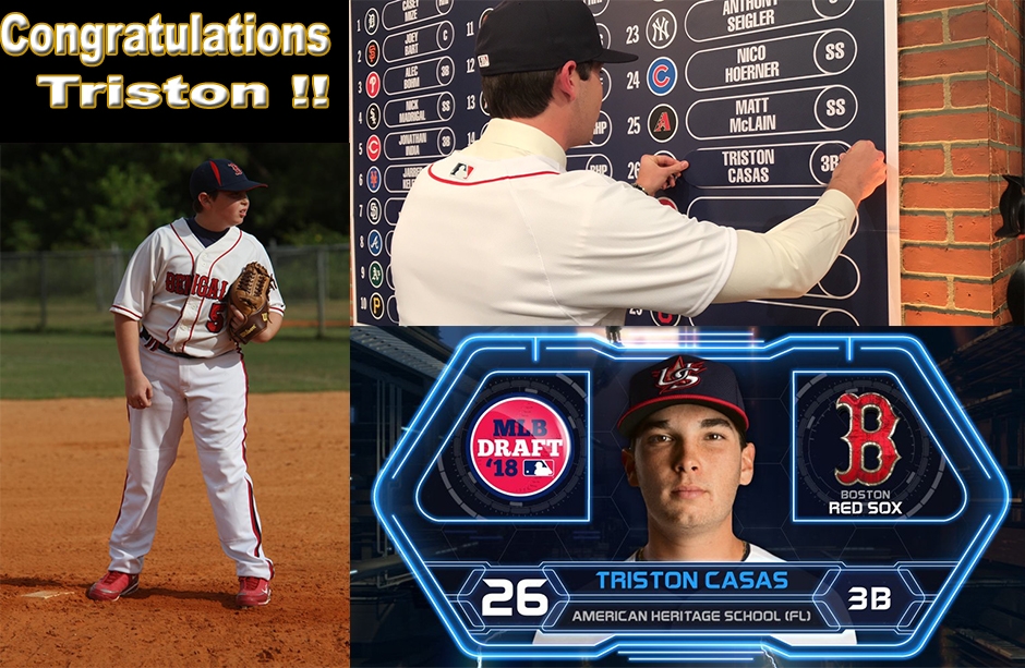 Former FPBL Player Triston Casas goes to the Boston Red Sox in the First Round